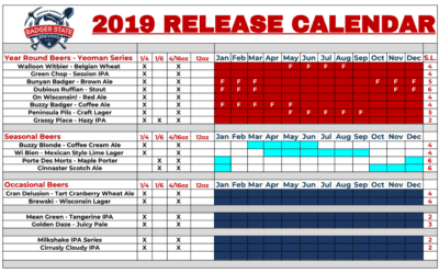 2019 Beer Release Calendar